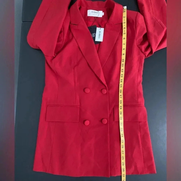 ASOS 4th & Reckless Blazer 90s Relaxed Double Breasted Office Siren New - Picture 11 of 14